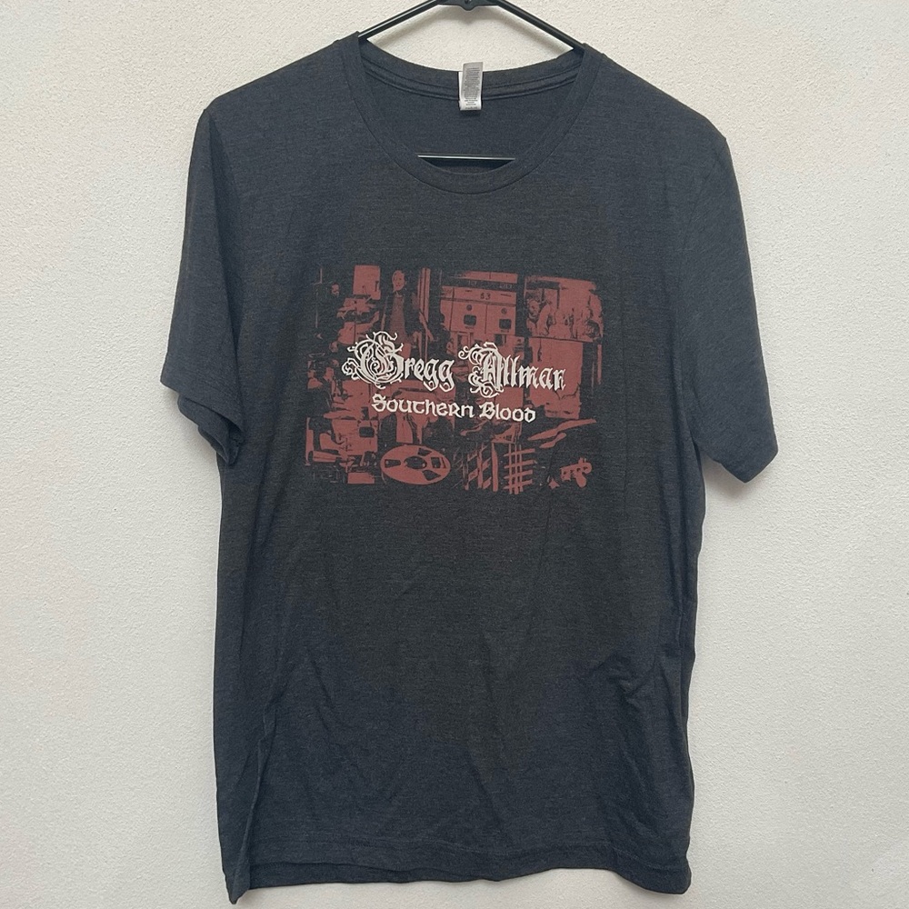 Canvas Gregg Allman Southern Blood Album Graphic T-Shirt Size Large Rock Band
